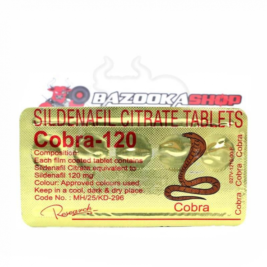 Sildenafil Citrate tablets "Cobra - 120" (5tab/120mg)