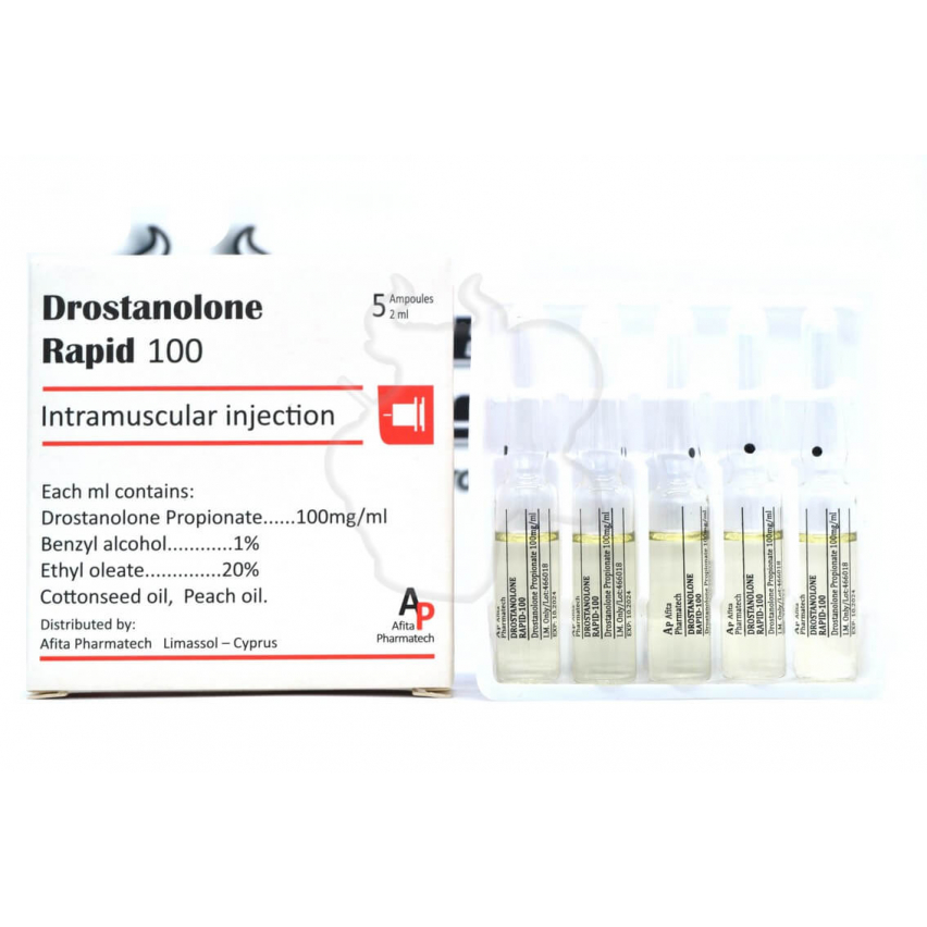 Уцінка - Drostanolone Propionate 100 "Afita" (10ml/200mg/5amp) - Термін придатності до  10,24