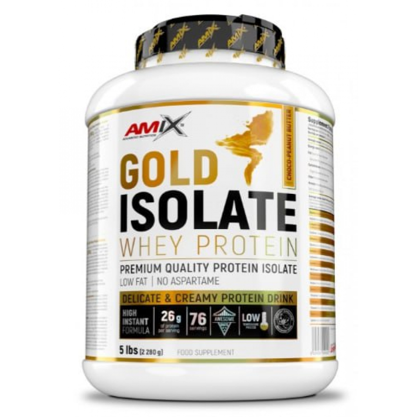 GOLD WHEY PROTEIN ISOLATE "AMIX" (2.28 kg)