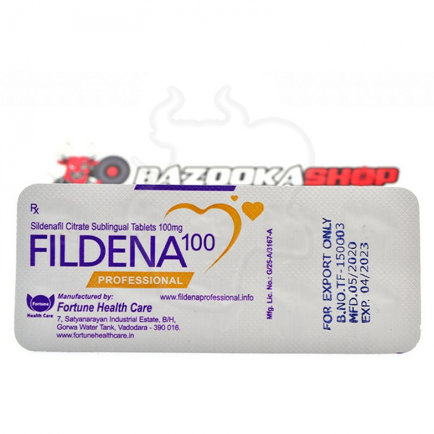 Уцінка - FILDENA Professional 100 "Fortune Health" (10tab/100mg) - Термін до 04.2023