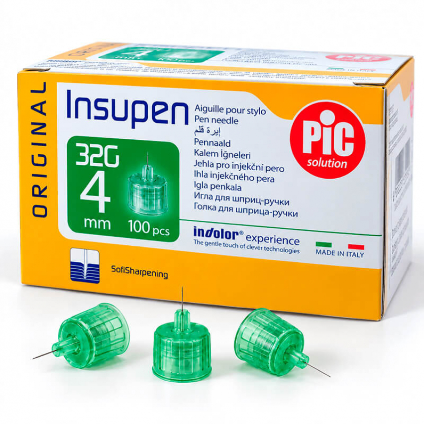 Голки для шприц-ручок Insupen 32G 0,23×4 мм