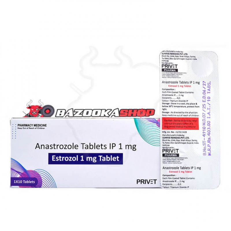 Estrozol "Privet Pharma" (10tab/1mg) 