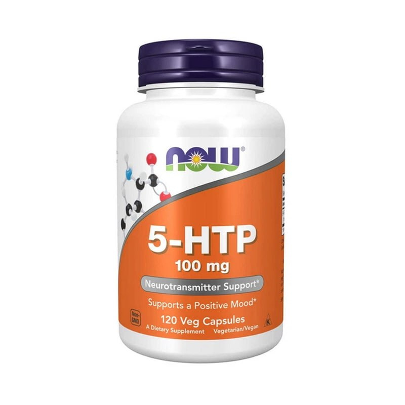 5-HTP 100 mg NOW Foods (120 рослинних капсул)