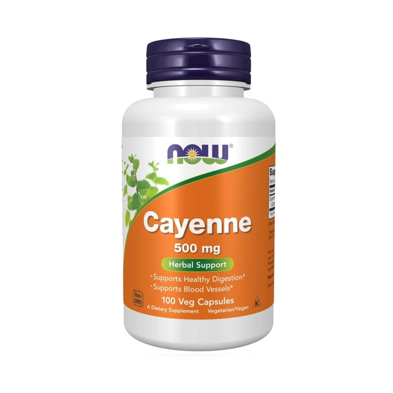 Каєнський перець Cayenne 500 mg NOW Foods (100 капсул)
