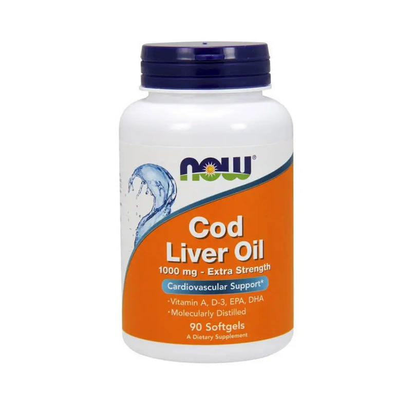 Риб'ячий жир Cod Liver Oil Extra Strength NOW Foods 1000 мг (90 капсул) Риб'ячий жир Cod Liver Oil Extra Strength NOW Foods 1000 мг (90 капсул)