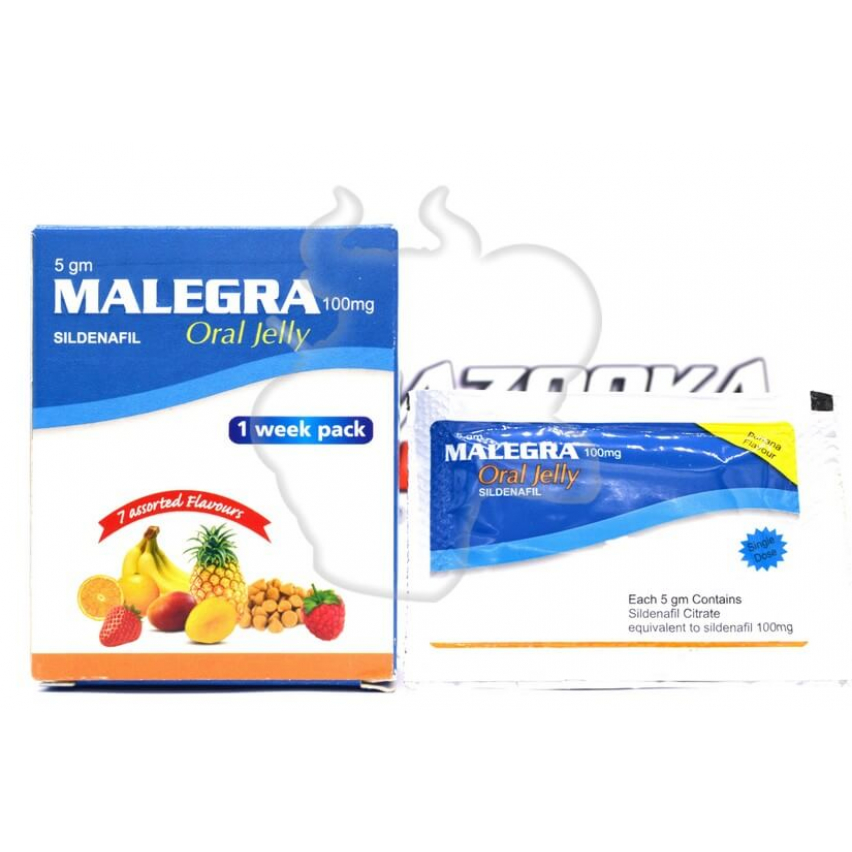 Уцінка - Malegra 100 Oral Jelly "Sunrise Remedies" (7 serv/100mg) - Термін до 11.2023