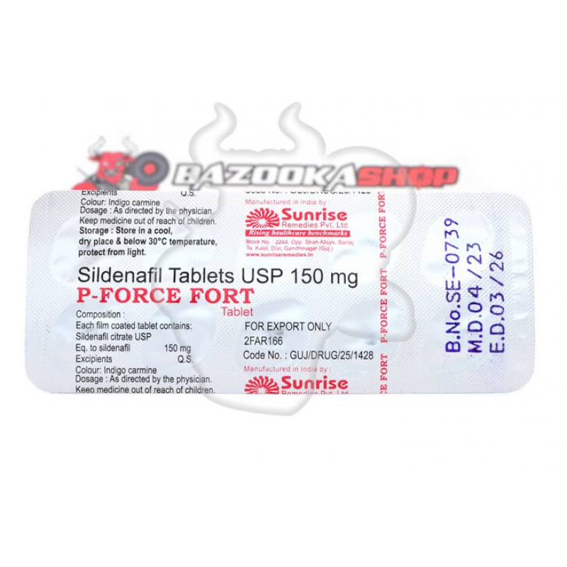 Уцінка - P-Force Fort "Sunrise Remedies" (10tab/150mg) - термін до 03.2026