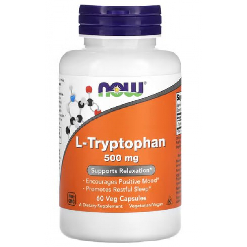 L-Tryptophan "Now Foods" (60caps/500mg)