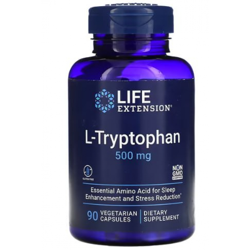 L-Tryptophan "LIFE Extestion" (90caps/500mg)