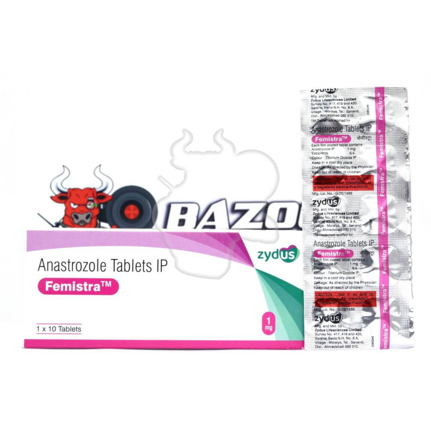 Anastrozole Femistra "Zydus" (10tab/1mg) 